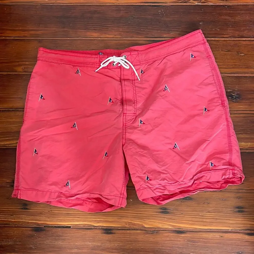 Polo Ralph Lauren flag embroidered swim trunks sz XL